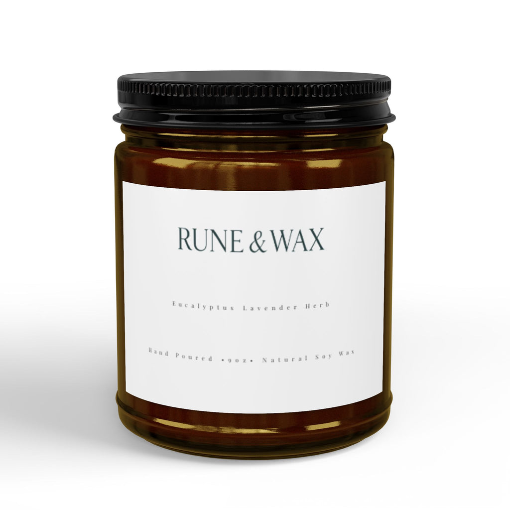 Eucalyptus Lavender Herb 9oz Amber Jar